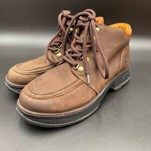Timberland Brown Leather Lace-Up Boots Women's Size 7.5